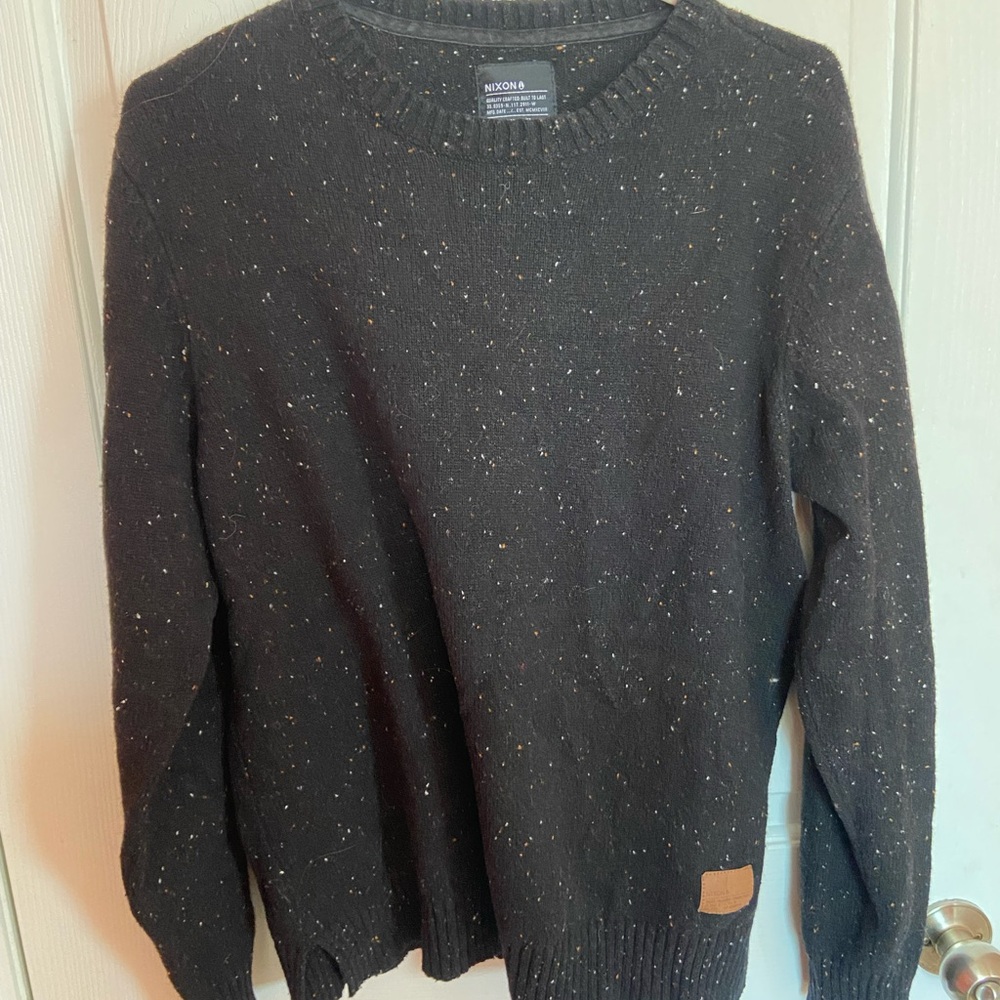 Black Nixon Sweater with colour specks